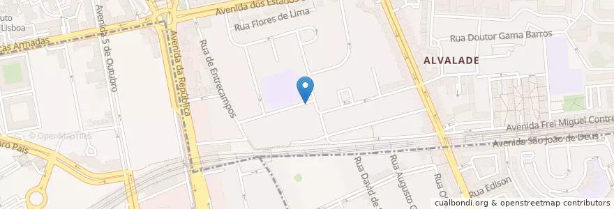 Mapa de ubicacion de Bicicletas Gira Estação 450 en Portugal, Área Metropolitana De Lisboa, Lissabon, Grande Lisboa, Lissabon.