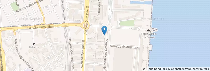 Mapa de ubicacion de Bicicletas Gira Estação 107 en Portugal, Aire Métropolitaine De Lisbonne, Lisbonne, Grande Lisboa, Lisbonne, Parque Das Nações.