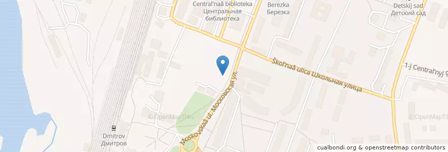 Mapa de ubicacion de Живика en Rusia, Центральный Федеральный Округ, Московская Область, Дмитровский Городской Округ.