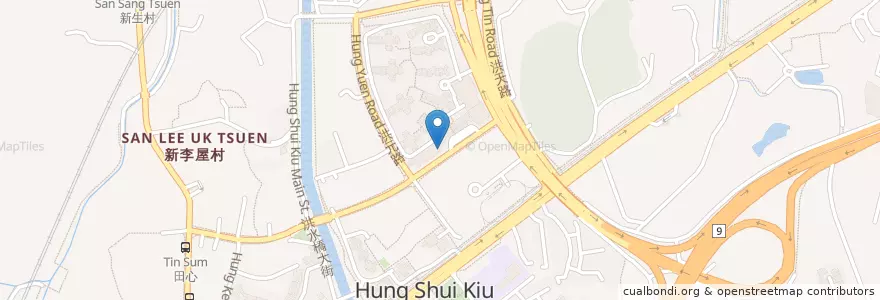 Mapa de ubicacion de 滙豐 HSBC en China, Hongkong, Guangdong, New Territories, 元朗區 Yuen Long District.