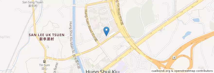 Mapa de ubicacion de 旺記餐廳 Wong Kee Restaurant en Chine, Hong Kong, Guangdong, Nouveaux Territoires, 元朗區 Yuen Long District.