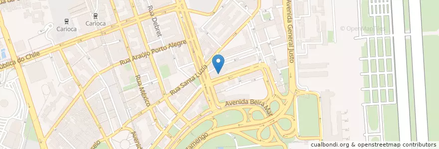 Mapa de ubicacion de Pensão Santa Luzia en 브라질, 남동지방, 리우데자네이루, Região Geográfica Imediata Do Rio De Janeiro, Região Metropolitana Do Rio De Janeiro, Região Geográfica Intermediária Do Rio De Janeiro, 리우데자네이루.
