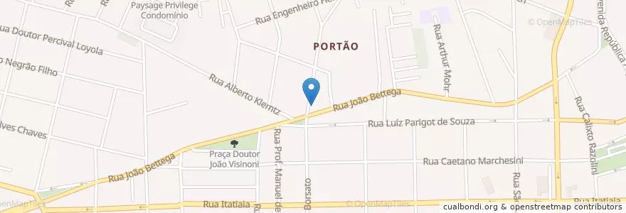 Mapa de ubicacion de Posto Simomara en ブラジル, 南部地域, パラナ, Região Geográfica Intermediária De Curitiba, Região Metropolitana De Curitiba, Microrregião De Curitiba, クリチバ.