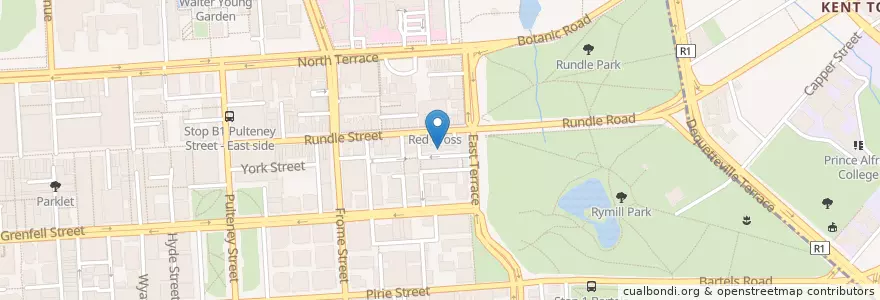 Mapa de ubicacion de Mother Vine en Австралия, Южная Австралия, Adelaide, Adelaide City Council.