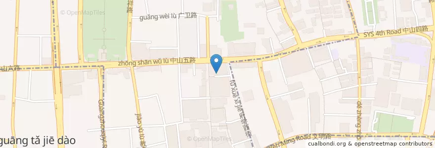 Mapa de ubicacion de 海底捞火锅 (北京路店) en Chine, Guangdong, Canton, 越秀区, 北京街道.