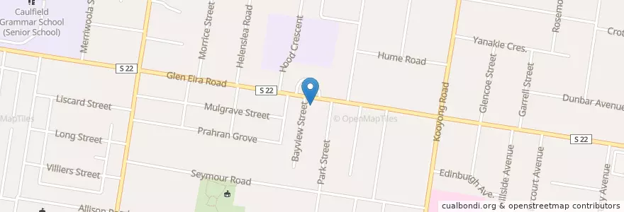 Mapa de ubicacion de 7-Eleven en Australië, Victoria, City Of Glen Eira.