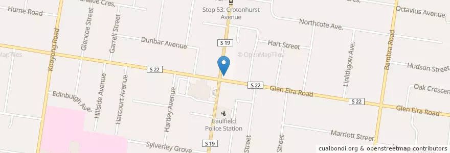 Mapa de ubicacion de Tuck Shop en Australië, Victoria, City Of Glen Eira.