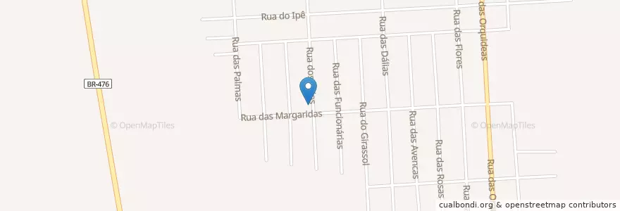 Mapa de ubicacion de Igreja Evangelica Assembleia da Fé en ブラジル, 南部地域, パラナ, Região Geográfica Intermediária De Curitiba, Região Metropolitana De Curitiba, Microrregião De Curitiba, コロンボ.