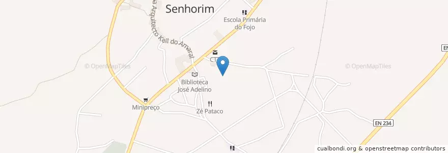 Mapa de ubicacion de Canas de Senhorim en البرتغال, الوسطى, فيسيو, فيسيو داو لافويش, Nelas, Canas De Senhorim.