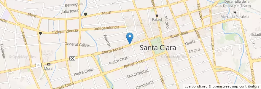 Mapa de ubicacion de Blanche Bar en 古巴, Villa Clara, Santa Clara, Ciudad De Santa Clara.