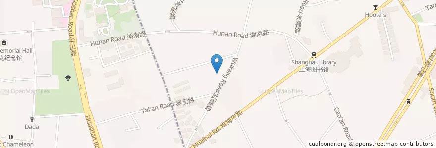 Mapa de ubicacion de Le Petit Franck en China, Shanghai.