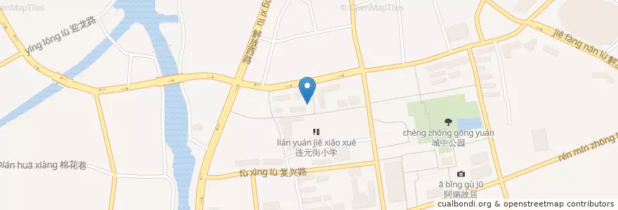 Mapa de ubicacion de ICBC en China, Wuxi, 梁溪区(Liangxi).