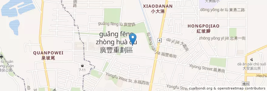 Mapa de ubicacion de 彭園會館 en 台湾, 桃園市, 八徳区.