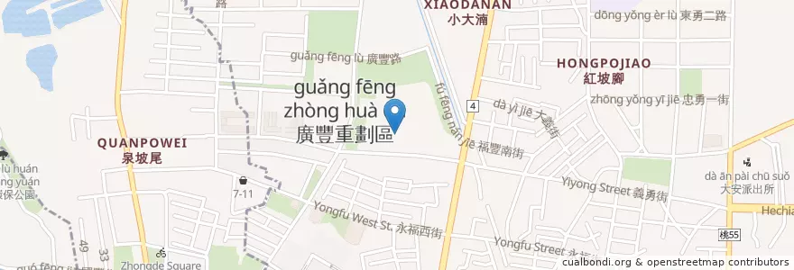 Mapa de ubicacion de 星巴克 en Taiwan, Taoyuan, 八德區.