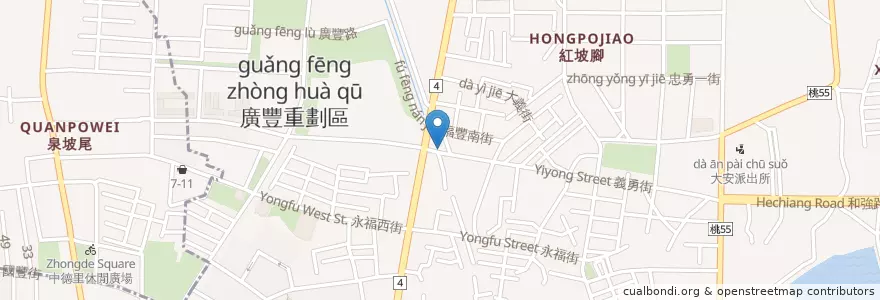 Mapa de ubicacion de 轉角Corner 17 en 臺灣, 桃園市, 八德區.
