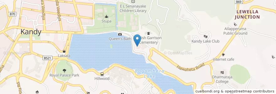 Mapa de ubicacion de Kandyan Art Association en سری‌لانکا, මධ්‍යම පළාත, මහනුවර දිස්ත්‍රික්කය.