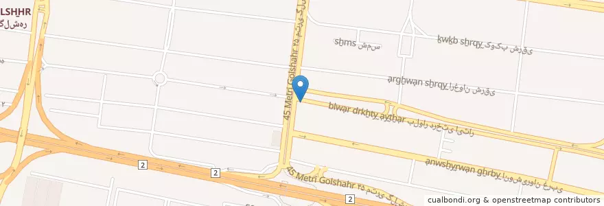 Mapa de ubicacion de ایستگاه تاکسی سه راه گوهردشت en Iran, استان البرز, شهرستان کرج, بخش مرکزی شهرستان کرج, کرج.