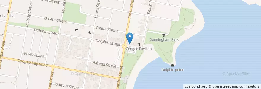 Mapa de ubicacion de JJ's chicks & burgers en Avustralya, New South Wales, Sydney, Randwick City Council.