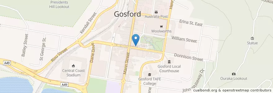 Mapa de ubicacion de The Good Bits Co en 澳大利亚, 新南威尔士州, Central Coast Council.