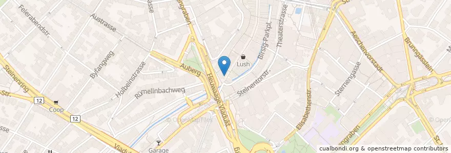 Mapa de ubicacion de Piadina Bar en Schweiz/Suisse/Svizzera/Svizra, Basel-Stadt, Basel.