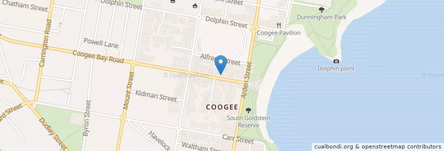 Mapa de ubicacion de Moo Gourmet Burgers en أستراليا, نيوساوث ويلز, Sydney, Randwick City Council.