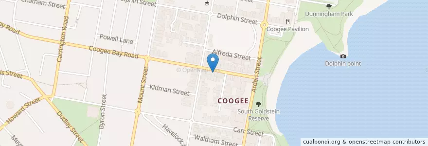 Mapa de ubicacion de Gusto Espresso Bar en Australia, New South Wales, Sydney, Randwick City Council.