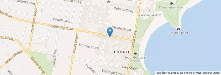 Mapa de ubicacion de Burger Barrel en Australia, New South Wales, Sydney, Randwick City Council.