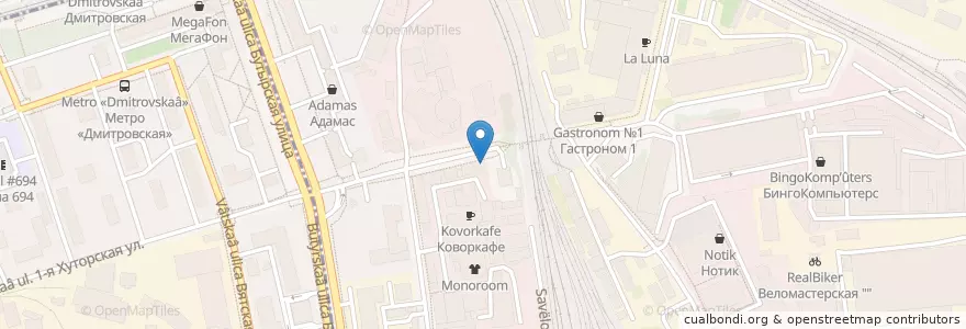 Mapa de ubicacion de Гренто en 러시아, Центральный Федеральный Округ, Москва, Северо-Восточный Административный Округ, Бутырский Район.