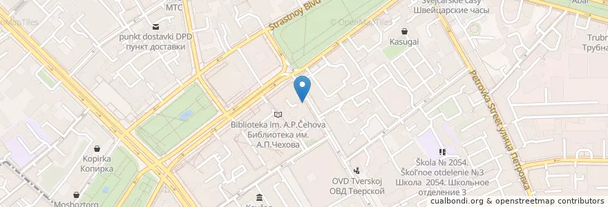 Mapa de ubicacion de ДжонДжоли en Rusia, Центральный Федеральный Округ, Москва, Центральный Административный Округ, Тверской Район.
