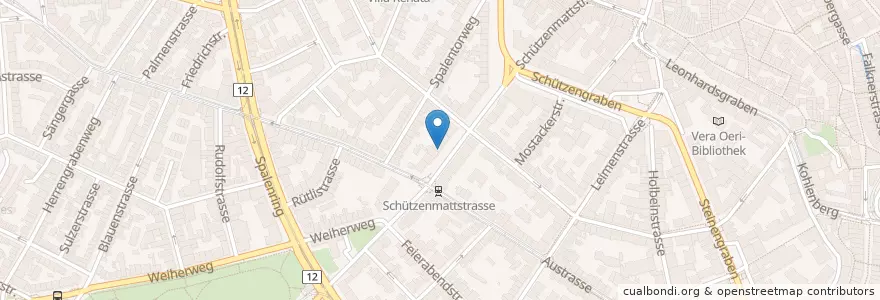 Mapa de ubicacion de Dr. med. Daniel Stöckli en スイス, Basel-Stadt, Basel.