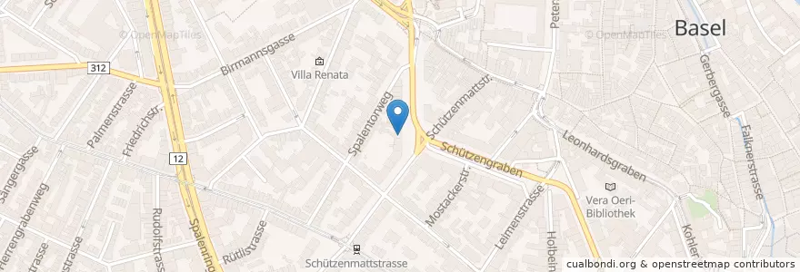 Mapa de ubicacion de Bilingual Kids Academy en Suiza, Basilea-Ciudad, Basilea.
