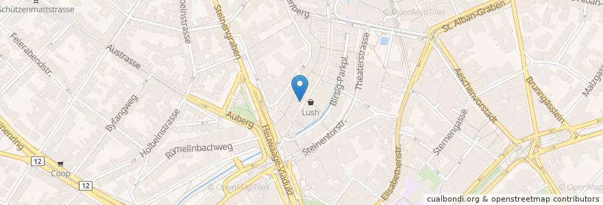 Mapa de ubicacion de Jerry Bar en Suiza, Basilea-Ciudad, Basilea.