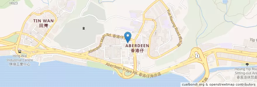 Mapa de ubicacion de 嘉利大藥房 Cary Pharmacy en الصين, غوانغدونغ, هونغ كونغ, جزيرة هونغ كونغ, الأقاليم الجديدة, 南區 Southern District.