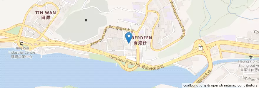 Mapa de ubicacion de 得記燒臘飯店 en الصين, غوانغدونغ, هونغ كونغ, جزيرة هونغ كونغ, الأقاليم الجديدة, 南區 Southern District.