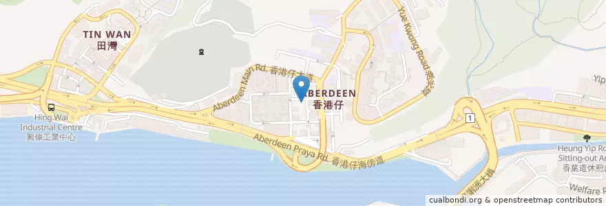 Mapa de ubicacion de 合利燒臘飯店 en China, Guangdong, Hongkong, Hongkong, New Territories, 南區 Southern District.