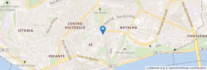 Mapa de ubicacion de Mais um Cafetaria en Portugal, Norte, Área Metropolitana Do Porto, Porto, Porto, Cedofeita, Santo Ildefonso, Sé, Miragaia, São Nicolau E Vitória.