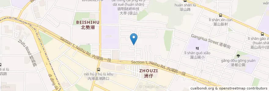 Mapa de ubicacion de 荷田田 en 台湾, 新北市, 台北市, 内湖区.
