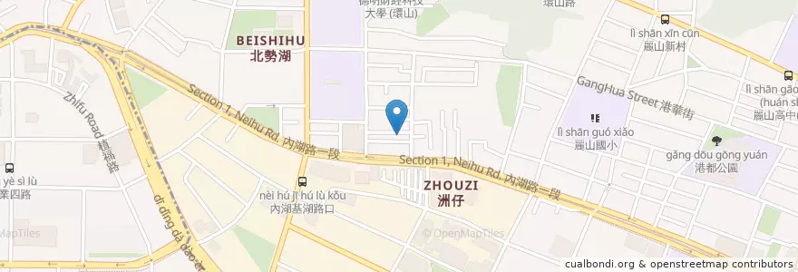 Mapa de ubicacion de 八方雲集 en 台湾, 新北市, 台北市, 内湖区.