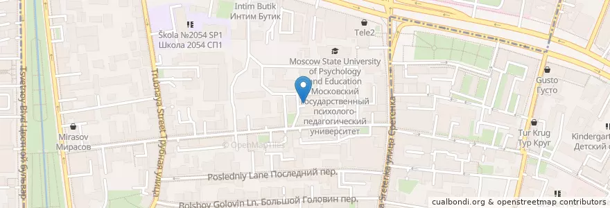 Mapa de ubicacion de Поликлиника.ру en Rusland, Centraal Federaal District, Moskou, Центральный Административный Округ, Мещанский Район.
