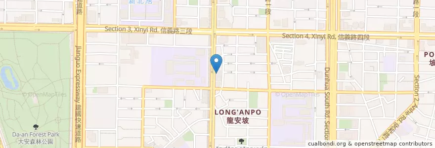 Mapa de ubicacion de 小樽早餐店 en 타이완, 신베이 시, 타이베이시, 다안 구.