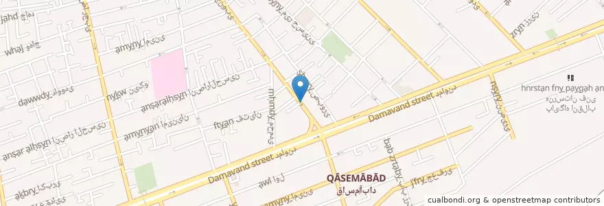 Mapa de ubicacion de مسجد آدینه en Irán, Teherán, شهرستان تهران, Teherán, بخش مرکزی شهرستان تهران.