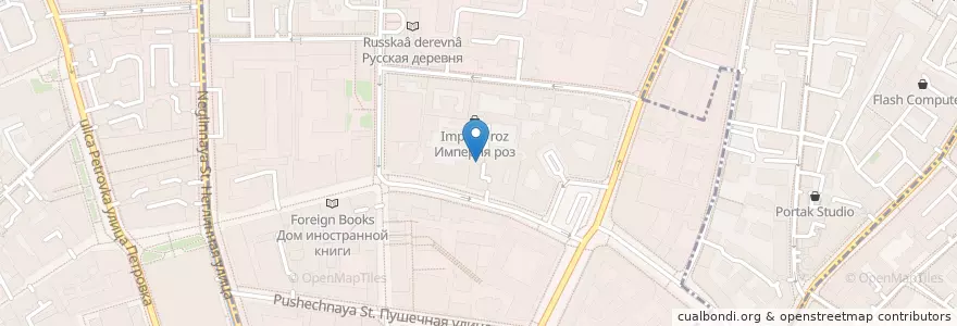 Mapa de ubicacion de Mebius en 俄罗斯/俄羅斯, Центральный Федеральный Округ, Москва, Центральный Административный Округ.