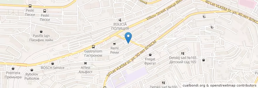 Mapa de ubicacion de Почтовое отделение №77 en Russie, District Fédéral Extrême-Oriental, Kraï Du Primorie, Владивостокский Городской Округ.