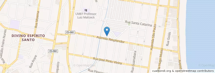 Mapa de ubicacion de agda restaurantes en 브라질, 남동지방, 이스피리투산투, Região Geográfica Intermediária De Vitória, Região Metropolitana Da Grande Vitória, 빌라벨랴, Microrregião Vitória.