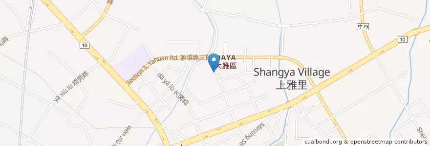 Mapa de ubicacion de 路易莎咖啡 en 臺灣, 臺中市, 大雅區.
