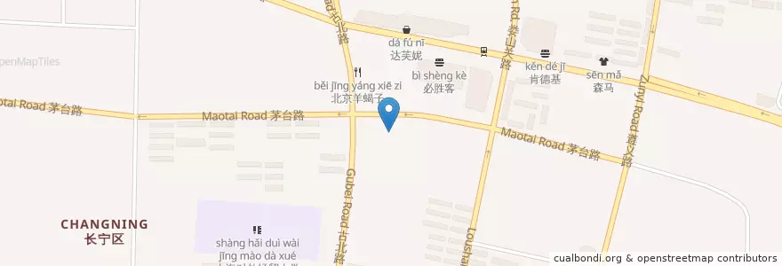 Mapa de ubicacion de Thomas and Friends en Cina, Shanghai, Distretto Di Changning.