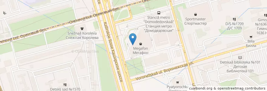 Mapa de ubicacion de Сбербанк en روسيا, Центральный Федеральный Округ, Москва, Южный Административный Округ.