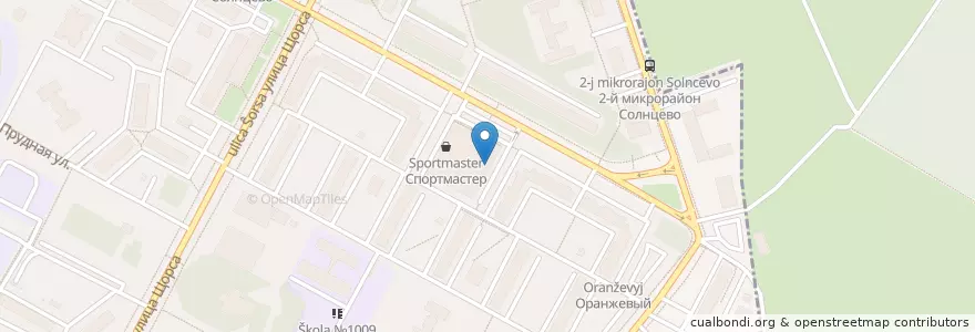 Mapa de ubicacion de Sberbank en Russia, Central Federal District, Moscow, Novomoskovsky Administrative Okrug, Moskovsky Settlement, Solntsevo District.