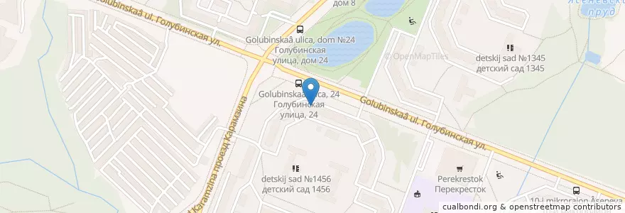 Mapa de ubicacion de Сбербанк en Rusia, Distrito Federal Central, Москва, Юго-Западный Административный Округ.
