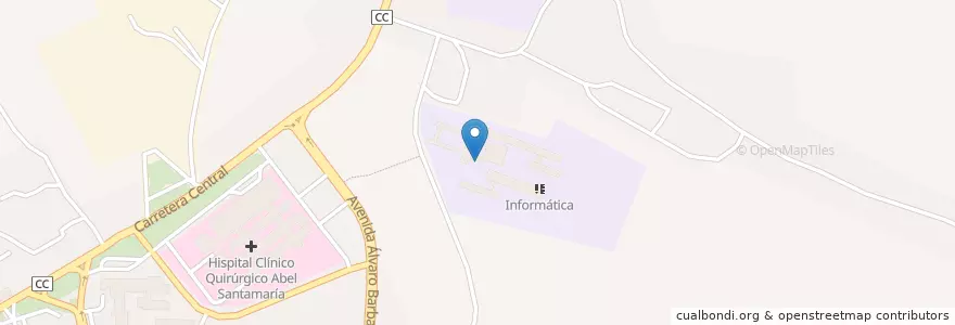 Mapa de ubicacion de Escuela formadora de maestros "Tania la guerrillera" en キューバ, Pinar Del Río, Pinar Del Río, Ciudad De Pinar Del Río.